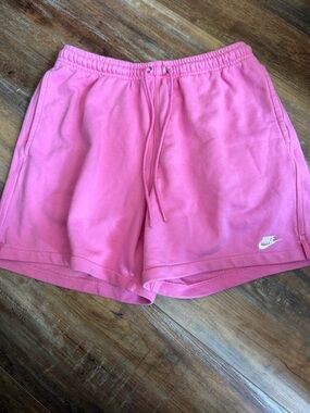 Nike Men’s Pink Fleece Lounge Shorts